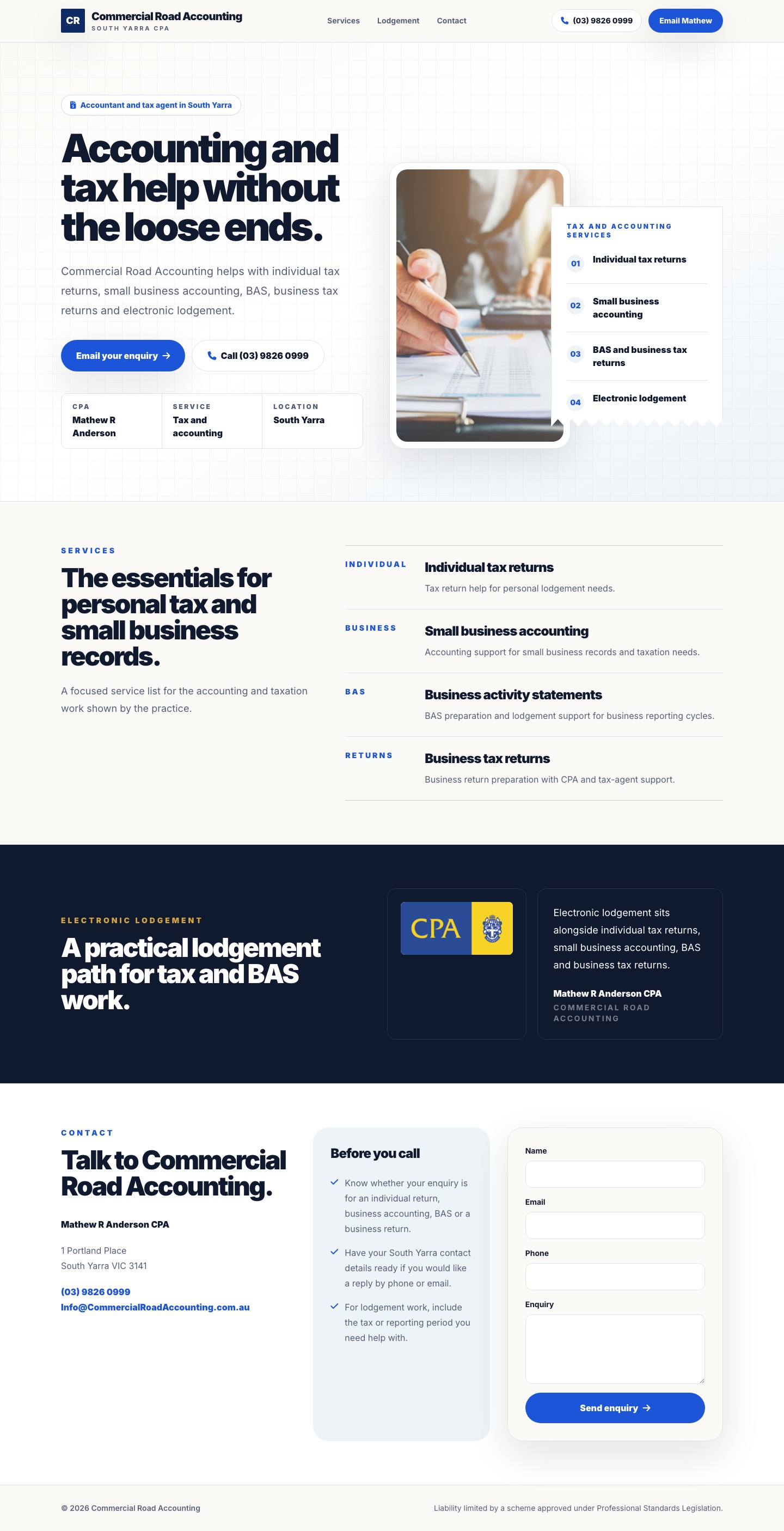 Commercial Road Accounting SiteSimple version