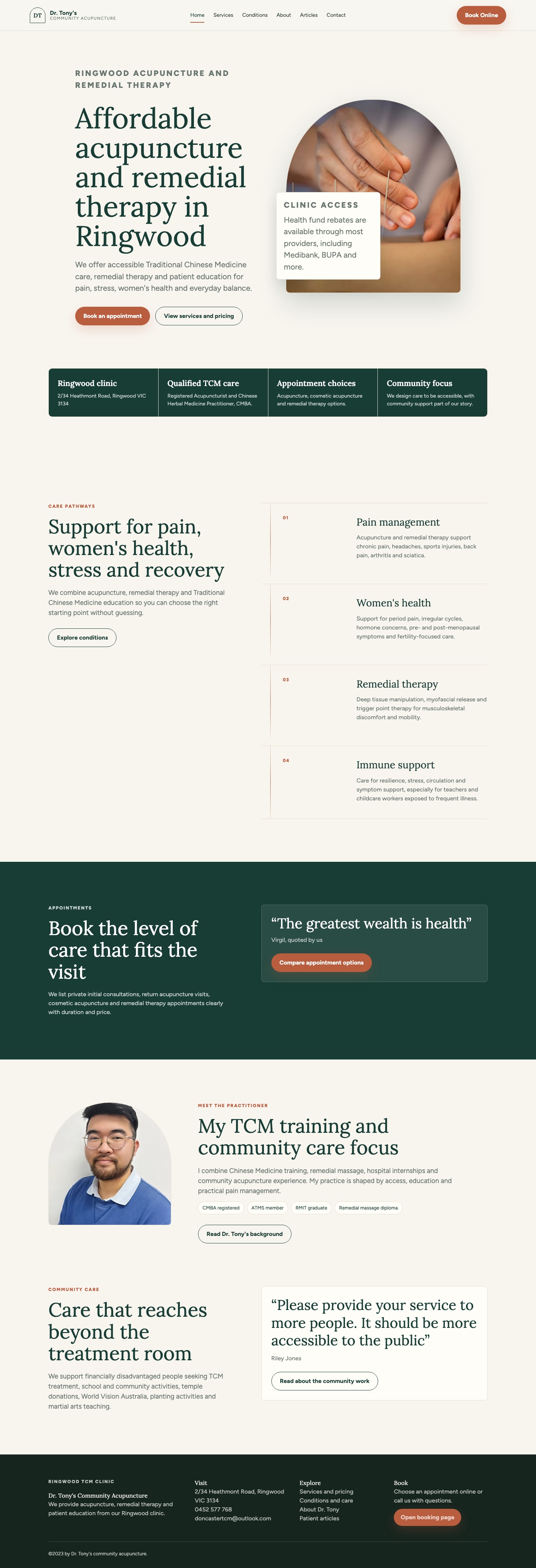 Dr Tony's SiteSimple version
